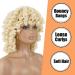 Buy PORSMEER Afro Blonde Wig - Big Curly Synthetic Wig for Women | Natural Kinky Curly Wigs with Bangs - Buy Online on GoSupps.com
