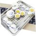 Alipis Dessert Serving Tray Food Server Tray Breakfast Tray Tea Cup Tray Tea Tray Japanese-Style Silver 36*27CM - Buy Online on GoSupps.com
