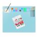 Silicone Craft Mat, Silicone Painting Mat, 20"x16" Non-Stick Silicone Sheet, Large Silicone Mat for Crafts, with Collapsible Cleaning Cup, 10 Brushes, a Clean Sponge, for Painting, Clay, and Play-Doh