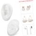 Buy Hemoton 2 Pairs Artificial Ear Models - Realistic Simulation for Jewelry & Piercing | Soft Child-Friendly White Earphones - Buy Online on GoSupps.com