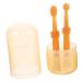 INOOMP 1 Set Pet Toothbrush Dog Toothbrush and Toothpaste Puppy Toothbrush Dog Handheld Toothbrush Single-head Brush Pet Oral Toothbrush Dog Brush Teeth Single-head Toothbrush Pet Brush