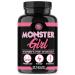 Monster Girl, Women’s Pre-Workout + Recovery by Angry Supplements, Apple Cider Vinegar & Garcinia Cambogia for Weight Loss & Shape - Boosts Energy w. Caffeine, Yerba Mate, Ginseng & Guarana (1-Bottle)