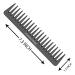7 Inch Black Carbon Fiber Detangling Comb for Straight or Curly Hair - Professional Grade Wide Tooth Styling Comb for Men and Women - Buy Online on GoSupps.com
