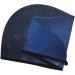 Retro Blue Glitter Microfiber Hair Towel - Super Absorbent Quick Dry Wrap for Long Curly & Thick Hair | Coral Velvet Style - Buy Online on GoSupps.com