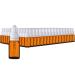 Handsunity 10ml-192Stk pipette glass bottle-amber glass pharmacy glass set with white pipette lock including 5 piece of aids brown las bottles 10ml-192 pieces white cap