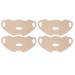 Yinhing Outdoor Gel Mask 4pcs Cooling Patch with Earloops Disposable Sun Protection Face Hydrogel Mask Skincare Half Cover Mask for Outdoor Use