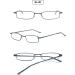 Vevesmundo Metal Reading Glasses - Compact Blue Light Filter Specs with Spring Hinge & Metal Etui | 1.5x Magnification - Buy Online on GoSupps.com