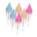 Vaguelly 6pi ces Tubes de Gloss Vides Rechargeables Flacons pour Soin des L vres Supports Pratiques pour Cr ation Maison Couleur Al atoire