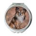Mirror makeup mirror Chihuahua Mammal Dog Animal Cute Fur Small pocket mirror portable mirror