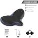 YLG Oversized Comfort Bike Seat | Memory Foam Soft Saddle for Men & Women | Waterproof Universal Fit | Outdoor Bicycle Seat Replacement - Buy Online on GoSupps.com