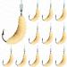TOOLSSIDE 1 Dozen Rubber Wax Worm Grub #10 - Maggots Fishing Bait - Soft Plastic Fishing Wax for Trout, Crappie, Pan Fish Fly Fishing - Fake Maggots 12 pcs #10