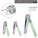 10pcs Professional Manicure Set - Stainless Steel Nail Clippers Kit for Travel - Green Pedicure Care Tools - Buy Online on GoSupps.com