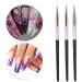 Easy To Operate Gel Nail Polish Pen Nail Liner Brush for Home Salon Shop (Black) - Buy Online on GoSupps.com
