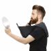 2022 New beard bib, Foldable multi-purpose shaving bib, Waterproof shaving cloth set non-stick beard shawl, Suitable for all men's gifts (black)