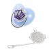 Personalized bling pacifier shiny pacifier in heart shape rhinestone crown ultra-wicked silicone-sailing dummy-baby pacifier nipple for baby show newborn gifts (blue M)