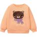 Girls Cotton Sweatshirt | Casual Long Sleeve Pullover for Toddlers | Bear Design | Age 1-12 Years - Buy Online on GoSupps.com