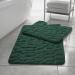 Comfort Collections Bathing mat set made of memory foam toilet rack 2-part soft absorbent slide-resistant green bath mat (50 x 80 cm) and toilet rack (50 x 40 cm)