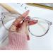 LTSRLL trendy tr90 retro oval blue light reading glasses women cute classic HD anti-eye load Computer reader readers (color: light gray size: +100) +100 light-gray