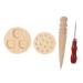 FOMIYES 1 set aita form Moxakegelnadel Warmwood stick-shape Moxa gegen made of wood to make yourself Duck DIY Mold Window Disc Make Shaping Moxibuscy Column Holes Book