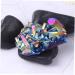 Shop Beaupretty Crystal Cluster Adornment - Titanium Coated Amethyst & Bismuth Natural Gemstone Desktop Decor | International Shipping - Buy Online on GoSupps.com