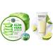 Nature Republic Aloe Vera Gel 92% & Vitamin Cleanser Set - Hydrating Moisturizer and Facewash Daily Makeup Remover Natural Cleanser