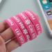 Ibasenice Silicone Medical Alarm Bracelets for Food Allergies - 4PCs Pink 7x1.1cm - Buy Online on GoSupps.com