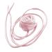 OralGos Stylish Rose Necklace Chic Rose Ribbon Necklace Elegant Long Cord Necklace Suitable for Various Occasions