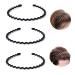 Metal Hair Bands for Men Non-Slip Sports Fashion Headband Mens Metal Hair Band Hair Hoop for Outdoor Sports Weddings Daily Wear (3 Pieces) 3pcs-S4