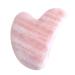 JOVIVI Gua Sha Scraping Massage Tool Natual Rose Quartz Aventurine Heart-Shaped Guasha Board for Acupuncture Therapy (Rose Quartz)