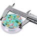 Flamingo Printed Round Pill Box - 3 Compartment Portable Travel Case | Mini Decorative Organizer for Medicine & Vitamins - Buy Online on GoSupps.com
