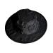 Twist-and-Fold Rain Hat, Unisex, 13 inch Diameter Brim Black