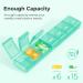 AUVON Weekly Pill Organizer - Arthritis Friendly BPA-Free Cute & Portable 7-Day Pill Box for Vitamins & Medications - Effortless Opening Design (Holds 6 Fish Oils - Buy Online on GoSupps.com