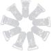 Pack of 10 Clear Plastic Clips - Multifunctional Pacifier Holders | 39 x 16 mm | International Shipping Available - Buy Online on GoSupps.com