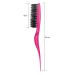 Boar Bristle Teasing Hair Brush Set for Women Men - Salon Quality Styling Comb Set in Fuchsia and Purple - Buy Online on GoSupps.com