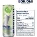 Borjomi Mineral Sparkling Water - pack Of 12 Can - natural spring water Lime & Coriander Flavour - 330ml (11.15 Fl. Oz. Ea) mineral drinking water - Naturally Carbonated Flavoured Sparkling Water Lime-Coriander - Buy Online on GoSupps.com
