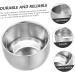 Frcolor 3PC Stainless Steel Double-Walled Shaving Bowl Set - Comfortable Foam & Cream Shaving Accessories for Men - 8.2x5.8cm - Buy Online on GoSupps.com