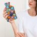 Color Circles Hot Water Bottle with Plush Cover - Hand Warmer for Adults & Kids | 26.5x15.3cm - International Shipping Available - Buy Online on GoSupps.com
