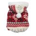 SAMGU Dog Clothes Warm Christmas Dog Sweater Hoodie Red XL