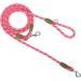 Hands Free Dog Leash - 220cm Reflective Crossbody Leash for All Dog Sizes - Perfect for Jogging & Running - Pink - Buy Online on GoSupps.com