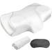 Cervical Memory Foam Pillow Contour Pillow for Neck and Shoulder Pain Ergonomic Orthopedic Sleeping Neck Contoured Support Pillow for Side Sleepers, Back and Stomach Sleepers Replace Pillowcase White