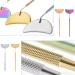 Stainless Steel Moon Shape Eyelash Inspection Mirror | Golden Beauty Tools for Lash Extensions - Rose Gold - Buy Online on GoSupps.com