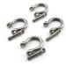 Heyous 4pcs Stainless Steel 1/4 Inch Screw Pin Anchor Shackles - Heavy Duty Bow Shape Load Clamps for Chains, Wirerope Lifting, Camping & Survival - Buy Online on GoSupps.com