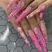 10pcs Pink Gun Nail Art Charms - 3D Metal AK Gun Rhinestones for Acrylic Nails | Kawaii Punk Nail Accessories - Buy Online on GoSupps.com