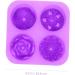OUNONA Silcone Molds 7 Pcs Handmade Soap Mold Silicone Soap Cajas para Handmade Silicone Mould Silicone Tools Silicone Rose Mold Silicone 4- Hole Purple Silica Gel Chocolate Flower Model 3X16.6X16.6CMx7pcs - Buy Online on GoSupps.com
