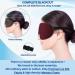 UAMAL 3D Eye Mask Sleep Mask - 100% Blackout Eyelash Extension Sleep Mask for Women & Men - Premium DARK CRIMSON Sleeping Eye Mask - Adjustable Strap Travel Essential - Buy Online on GoSupps.com