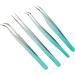 Lightweight Fine Point Stainless Steel Nail Tweezers Comfortable Grip Nail Art Tweezers Salon Home - Buy Online on GoSupps.com