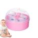 Geteawily Body Powder Puff And Container,Powder Puff For Body Powder | Toddler Dusting Powder Puff for Body - Puff of Powder for Body After Body