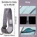 Baby Carrier Portable Ergonomic Baby Sling with Adjustable Comfortable Shoulder Straps Soft Anti-Slip Toddler Sling for Newborn Infant up to 55Lbs (Grey) - Buy Online on GoSupps.com