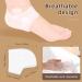 Silicone Heel Protectors - 2 Pairs for Blister Prevention & Plantar Fasciitis Relief - Men & Women - Buy Online on GoSupps.com