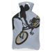 Hot Water Bottle With Lid Motocross Motorcycle Rubber Hot Water Bag For Pain Relief Cramps Foot Warmer Hot And Cold Therapy